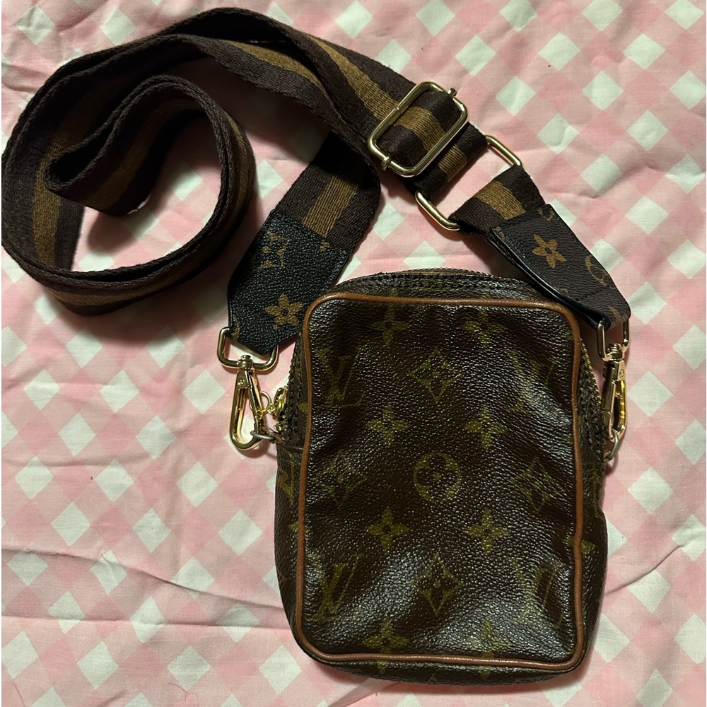 Louis Vuitton Danube Micro Mini Strap Brown Monogram Canvas Cross Body Bag